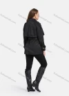 Wholesale Women's Lapel Double Breasted Windbreaker Mid Length Trench Coat With Buckle Belt - Liuhuamall