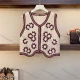 Wholesale Women's crochet clothes Dark Red Clothing Wholesale Market Liuhua