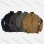 Wholesale Men's Suede Stand Collar Zipper Pockets Plain Oversize Jacket 5801# preview