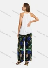 Wholesale Women's Summer Casual Plants Print Wide Leg Pant Without Cami - Liuhuamall