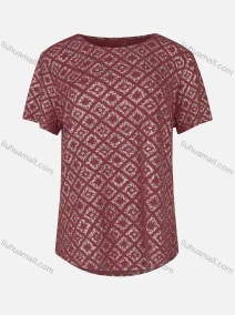 Wholesale Women's Casual Round Neck Short Sleeve Embroidered Plain T-Shirt, LIUHUA CLOTHING WHOLESALE