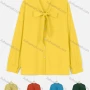 Wholesale Women's Casual Plain Button Down Tie Neck Shirt preview