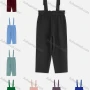 Wholesale Women's Casual Plain Ruffles Trim Elastic Waist Jumpsuits Straight Leg Overall preview