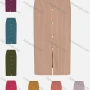 Wholesale Women's Knit Ribbed Button Decor Slit Front Plain Pencil Skirt preview