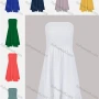 Wholesale Women's Elegant Off Shoulder Ruched Ruffle Hem Midi Dress preview
