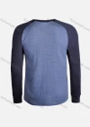Wholesale Men's Casual Silm Fit Long-Sleeve Colorblock Henley Shirt - Liuhuamall
