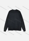 Wholesale Men's Fashion Drop Shoulder Distressed 100%Cotton Crew Neck Long Sleeve Graphic T-shirt 6019# - Liuhuamall