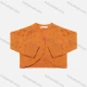 Wholesale Baby's Long Sleeve One Button Plain Sweater Cardigan Orange Clothing Wholesale Market Liuhua