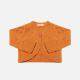 Baby's Long Sleeve One Button Plain Sweater Cardigan Orange Clothing Wholesale Market -LIUHUA