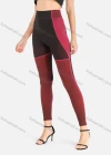 Wholesale Women's Casual High Waist Elastic Colorblock Cropped Leggings - Liuhuamall