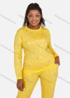 Wholesale Women's Letter Graphic Round Neck Long Sleeve Sweatshirt 2 Piece Set - Liuhuamall