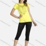 Wholesale Women's Causal Short Sleeve Round Neck Paisley Print T-Shirt preview