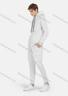 Wholesale Men's Casual Hooded Drawstring Long Sleeve Flap Pockets Plain Hoodies & Pants 2-Piece Set 2231# - Liuhuamall
