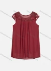 Wholesale Women's Casual Rhinestone Decor Embroidery Lace Appliques Cut Out Tank Top - Liuhuamall