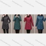 Wholesale Women's Casual Plain High Neck Zipper Detachable Hood Quilted Coat 2021# preview