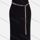 Wholesale Metal Waist Chain QDLF2319# Gold Clothing Wholesale Market Liuhua