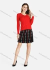 Wholesale Women's V-Neck Solid Button Front Knit Long Sleeve Slim Fit Cardigan 2289-4443# - Liuhuamall