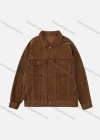 Wholesale Men's Plain Corduroy Collared Flap Pockets Long Sleeve Button Down Casual Jacket - Liuhuamall