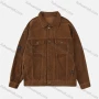 Wholesale Men's Plain Corduroy Collared Flap Pockets Long Sleeve Button Down Casual Jacket preview