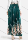 Wholesale Women's Floral Print Pleated Maxi Skirt  - Liuhuamall