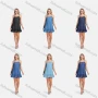 Wholesale Women's Casual Sleeveless Ruffle Hem Short Denim Cami Dress preview