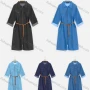 Wholesale Women's Lapel Zipper Pockets Denim Dress With Belt preview