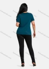 Wholesale Women's Elegant Round Neck Floral Embroidery Short Sleeve T-Shirt - Liuhuamall