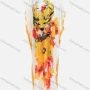 Wholesale Women's African Batwing Sleeve Boat Neck Plus Size Robe Deer Floral & Animal Print Kaftan Dress preview