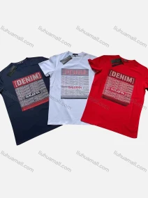 Wholesale Men's Casual Round Neck Short Sleeve Letter Graphic Print T-Shirt, LIUHUA CLOTHING WHOLESALE