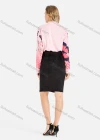 Wholesale Women's Stand Collar Long Sleeve Butterfly Print Ombre Shirt - Liuhuamall