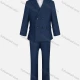 Wholesale Kid's Formal Plain Lapel Double Breasted Pockets Blazer & Vest & Pant 3 Pieces Suit Set 32013-65# Blue Clothing Wholesale Market Liuhua