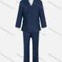 Wholesale Kid's Formal Plain Lapel Double Breasted Pockets Blazer & Vest & Pant 3 Pieces Suit Set 32013-65# preview