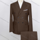 Wholesale Men's Business Plain Double Breasted Flap Pockets Blazer & Suit Pants 2-Piece Suit Sets DB220410# 10# Guangzhou Clothing Wholesale Market & Suppliers -LIUHUAMALL