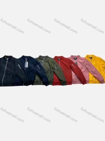 Wholesale Women's Casual Contrast Long Sleeve Zipper Bomber Jacket 8816#, LIUHUA CLOTHING WHOLESALE