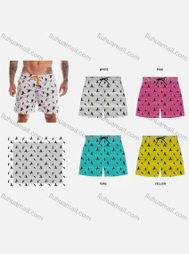 Wholesale Unisex Swim Trunks Quick Dry Eagle Graphic Drawstring Beach Shorts, LIUHUA CLOTHING WHOLESALE