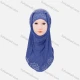 Wholesale Women's Casual Plain Rhinestone Long Arabic Muslim Hijab Turban Scarf 10# Clothing Wholesale Market Liuhua