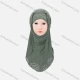 Wholesale Women's Casual Plain Rhinestone Long Arabic Muslim Hijab Turban Scarf 11# Clothing Wholesale Market Liuhua