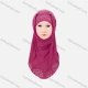 Wholesale Women's Casual Plain Rhinestone Long Arabic Muslim Hijab Turban Scarf 9# Clothing Wholesale Market Liuhua