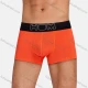 Wholesale Men's Basic 100%Cotton Moisture Wicking Breathable Anti-Chafing Antibiotic Boxer Briefs Orange Clothing Wholesale Market Liuhua