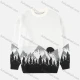 Wholesale Men's Landscape Pattern Round Neck Long Sleeve Thermal Sweater White Clothing Wholesale Market Liuhua