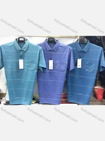 Wholesale Men's Casual Striped Patch Pocket Short Sleeve Polo Shirt A88#, LIUHUA CLOTHING WHOLESALE