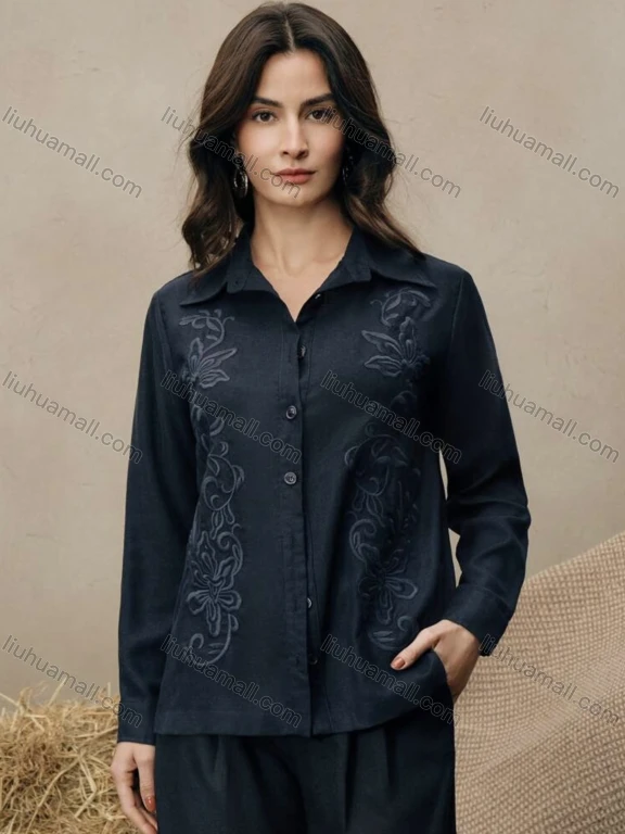 Wholesale Long Sleeve Embroidery Graphic