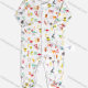 Wholesale Baby's Unisex Casual Long Sleeve Wave Print Front Bottom Snap Onesies Jumpsuits White Wholesale Clothing Market & Suppliers -LIUHUAMALL