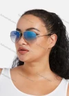 Wholesale Metal Flash Lenses Gradient Aviator Sunglass - Liuhuamall