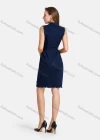 Wholesale Women's Casual Leopard Print Button Closure Frayed Raw Hem Denim Dress - Liuhuamall