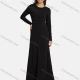 Wholesale Women's Casual Plain Crew Neck Rib-Knit Maxi Dress 3# Clothing Wholesale Market Liuhua