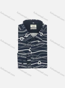 Wholesale Men's Casual Short Sleeve Allover Print Button Down Shirt SUKS009-1#, LIUHUA CLOTHING WHOLESALE