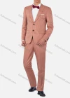 Wholesale Men's Fashion Lapel Single Breasted Striped Pockets Blazer & Pants 2 Piece Suit Sets - Liuhuamall