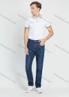 Wholesale Men's Casual 5 Pockets Zipper Fly Button Denim Straight Leg Jeans - Liuhuamall