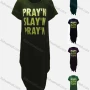 Wholesale Women's African Plus Size Crew Neck Letter Short Sleeve Pockets Loose Fit Dress 8808# preview